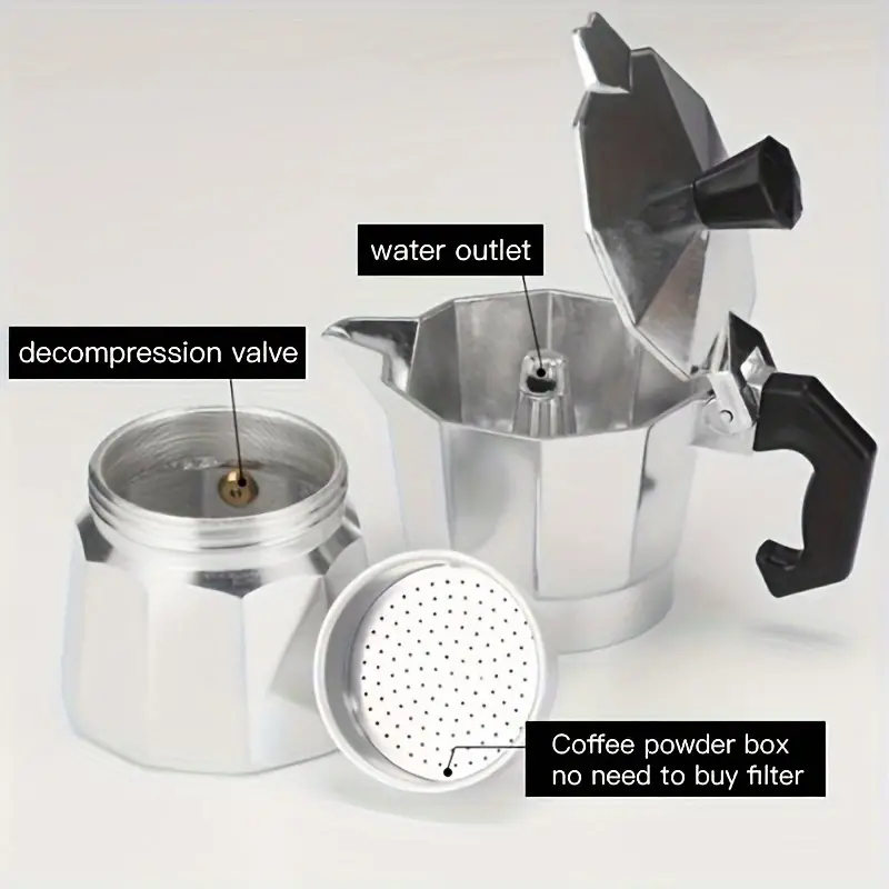 Klasik Alüminyum Moka Pot 50-3 - Coffee Equipment Brands incelemesi ve fiyatı